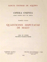 Quaestiones disputatae De malo - Thomas d'Aquin
