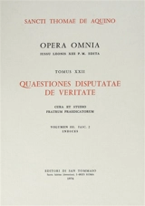 Quaestiones disputatae de veritate. Vol. 3 - Thomas d'Aquin