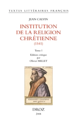 Institution de la religion chrétienne, 1541 - Jean Calvin