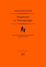 Fragments et témoignages - Anaximandre