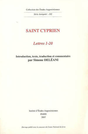 Lettres 1-20 - Cyprien