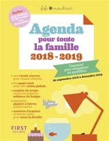 Agenda pour toute la famille 2018-2019 : l'essentiel pour s'organiser au quotidien : de septembre 2018 à décembre 2019 - Fifi Mandirac