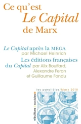 Ce qu'est Le capital de Marx - Michael Heinrich
