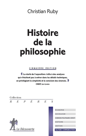 Histoire de la philosophie - Christian Ruby