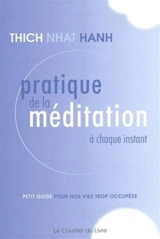 Pratique de la méditation à chaque instant : petit guide pour nos vies trop occupées - Nhât Hanh