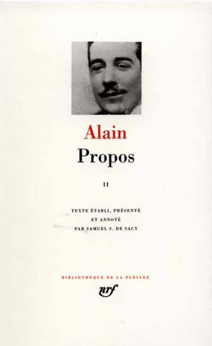 Propos : 1906-1936. Vol. 2 - Alain