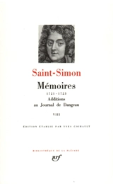 Mémoires. Vol. 8. 1721-1723 - Louis de Rouvroy duc de Saint-Simon