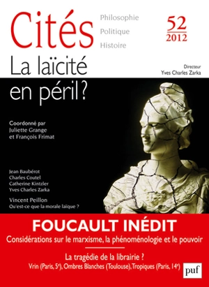 Cités, n° 52. La laïcité en péril ?