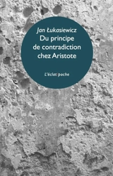 Du principe de contradiction chez Aristote - Jan Lukasiewicz