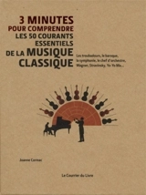 3 minutes pour comprendre les 50 courants essentiels de la musique classique : les troubadours, le baroque, la symphonie, le chef d'orchestre, Wagner, Stravinsky, Yo-Yo Ma... - Joanne Cormac