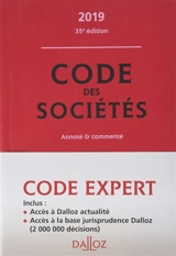 Code des sociétés 2019 : annoté & commenté