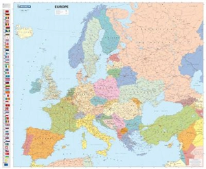 EUROPE POLITIQUE (POSTER PLASTIFIE - SOUS GAINE) - Collectif