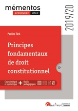 Principes fondamentaux de droit constitutionnel : 2019-2020 - Pauline Türk