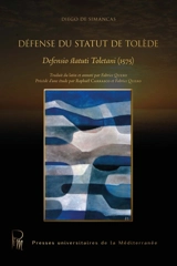 Défense du statut de Tolède. Defensio statuti Toletani (1575) - Diego Simancas