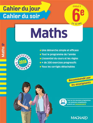 Maths 6e,  cycle 3, 11-12 ans : nouveaux programmes 2016 - Annie Le Goff