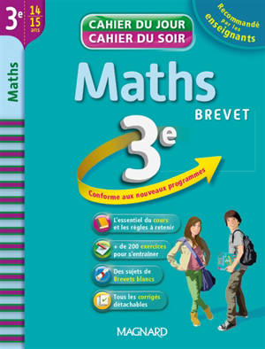 Maths 3e, 14-15 ans : brevet : conforme aux nouveaux programmes - Annie Le Goff