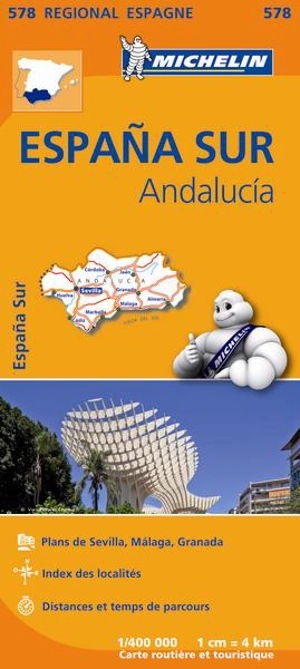 CARTE REGIONALE ESPAGNE SUD : ANDALUCIA - Collectif
