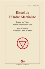 Rituel de l'Ordre Martiniste - Ordre Martiniste