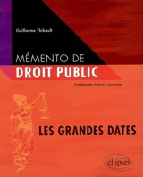 Mémento de droit public : les grandes dates - Guillaume Thibault