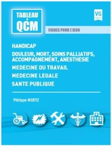 Handicap, douleur, mort, soins palliatifs, accompagnement, anesthésie, médecine du travail, médecine légale, santé publique : fiches pour l'iECN - Philippe Mertz