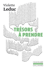 Trésors à prendre - Violette Leduc