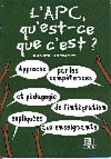 L'APC Qu'est-ce que c'est ? - Xavier Roegiers
