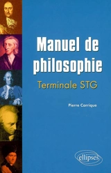 Manuel de philosophie terminale STG - Pierre Carrique