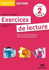 Exercices de lecture, niveau 2 : devenir un lecteur efficace dans toutes les disciplines - Jean-Claude Landier