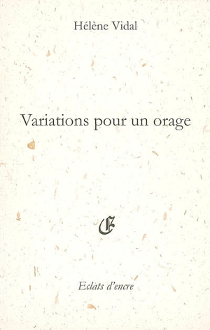 Variations pour un orage - Hélène Vidal