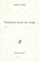 Variations pour un orage - Hélène Vidal