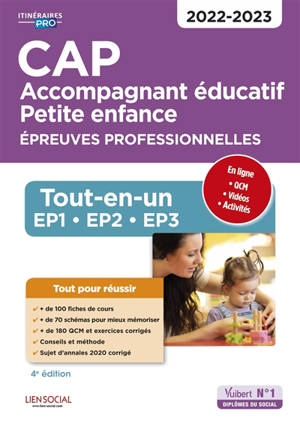 CAP accompagnant éducatif, petite enfance : épreuves professionnelles : tout-en-un EP1, EP2, EP3, 2022-2023 - Virginie Chateaureynaud