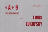 A 9. Première partie - Louis Zukofsky