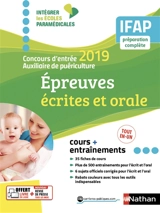 Concours d'entrée auxiliaire de puériculture 2019 : épreuves écrites et orale : cours + entraînements, IFAP préparation complète - Christophe Ragot