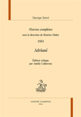 Oeuvres complètes. 1854 - George Sand