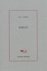 Sables - Paul Laborde