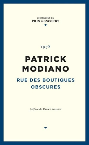Rue des boutiques obscures - Patrick Modiano