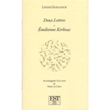 Deux lettres à Emilienne Kerhoas - Louis Guilloux