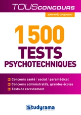 1.500 tests psychotechniques - Jean-Noël Coujoulou