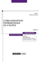 L'organisation patrimoniale en couple - Orianne Vergara