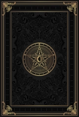 Grimoire vierge pentacle lunaire : noir