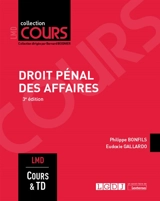 Droit pénal des affaires : cours & travaux dirigés : master - Philippe Bonfils