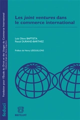 Les joint-ventures dans le commerce international - Luiz O. Baptista