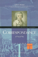 Correspondance. Vol. 1 - Gilbert Romme