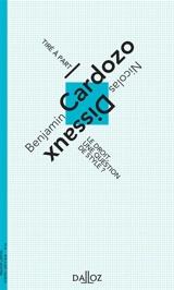 Le droit, une question de style ? - Benjamin Nathan Cardozo