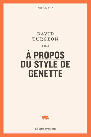 A propos du style de Genette - David Turgeon