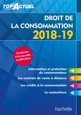 Droit de la consommation : 2018-19 - Thibaut Le Bigre