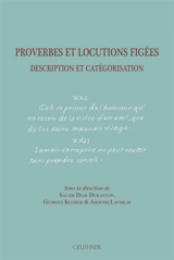 Proverbes et locutions figées : description et catégorisation