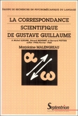 La correspondance scientifique de Gustave Guillaume - Gustave Guillaume