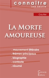 Fiche de lecture La Morte amoureuse de Théophile Gautier (Analyse littéraire de référence et résumé complet) - Gautier, Theophile