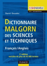 Dictionnaire Malgorn des sciences et techniques : français-anglais - Daniel Gouadec